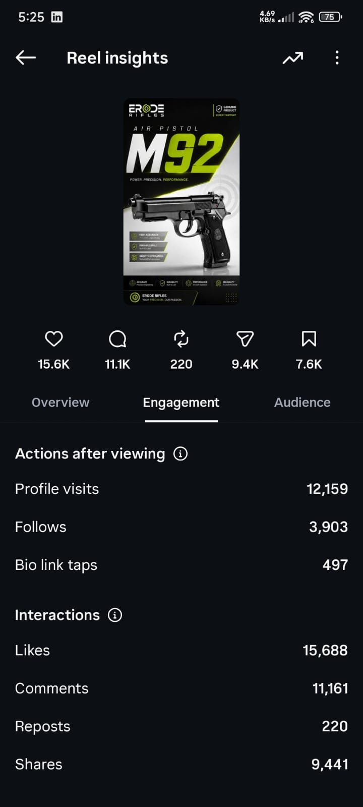 Instagram Reel Insights