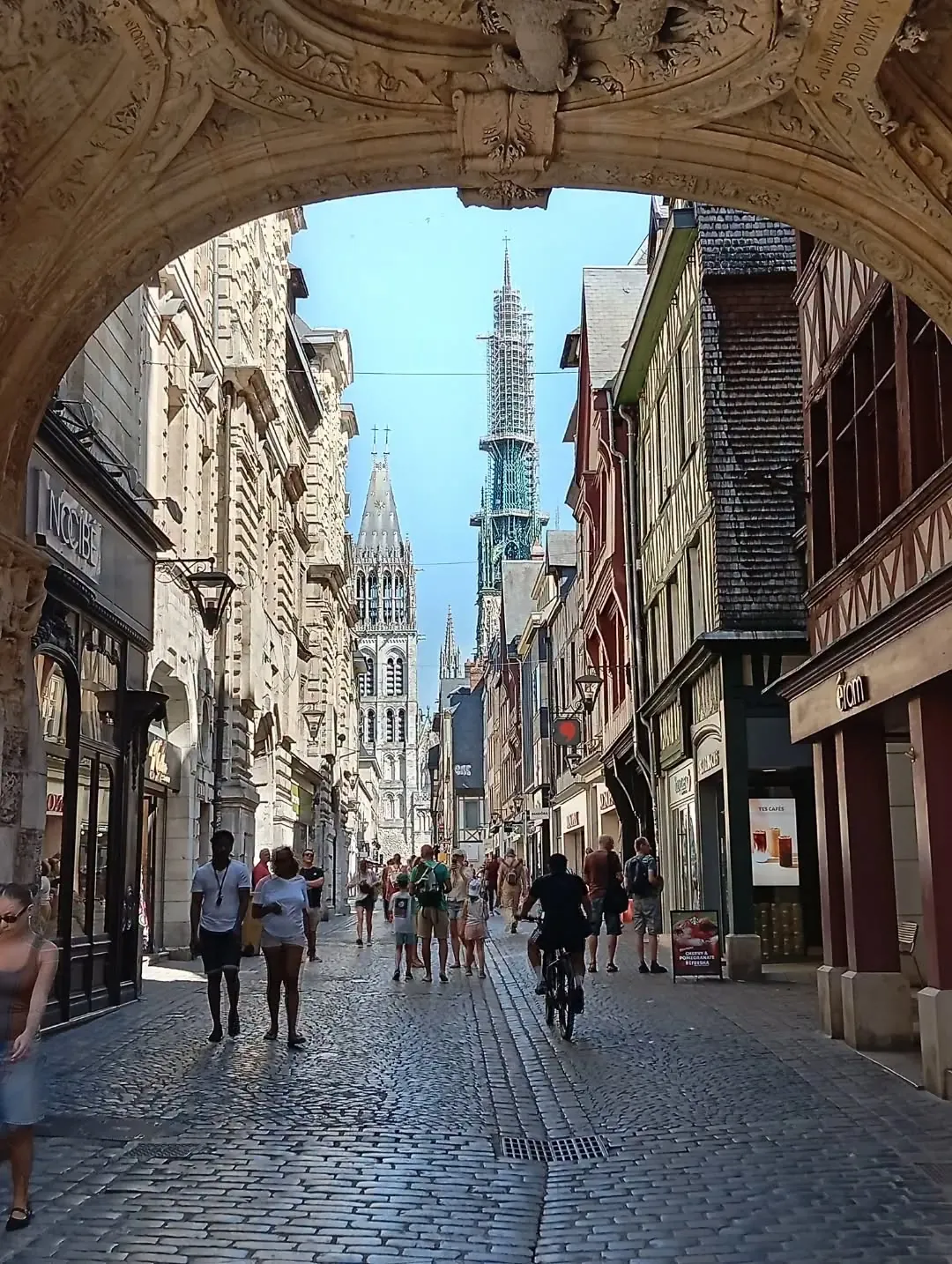 Rue du Gros-Horloge, Rouen — Photo par Rouenenphoto