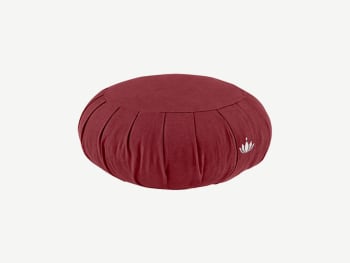 Dark red meditation cushion