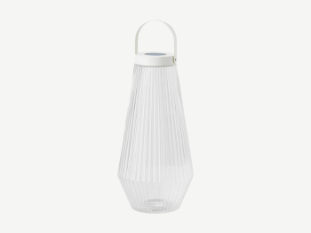 Green glass lantern.