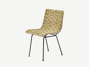 Woven reed chair.