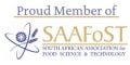 Proud member of SAAFoST — South African Association for Food Science and Technology