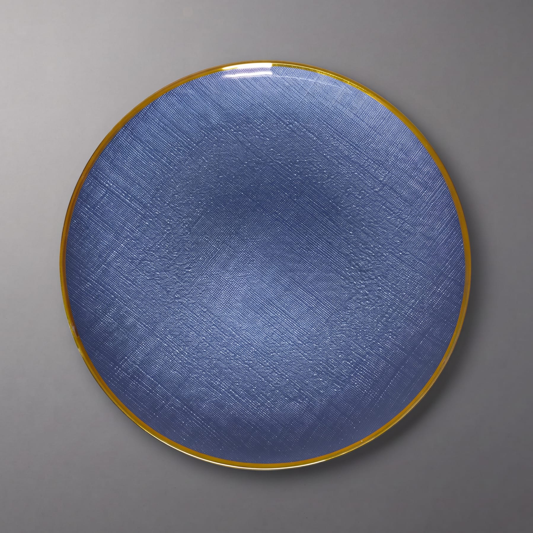 Denim Gold Rim Charger