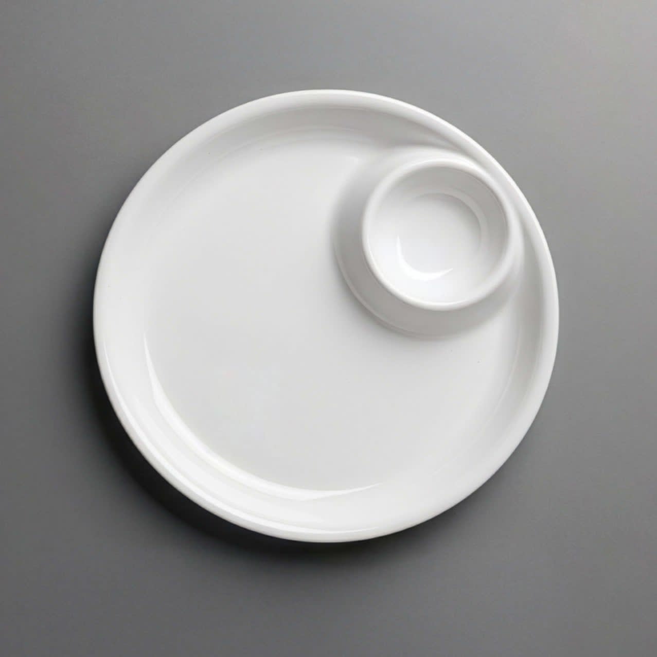 Oasis Plate with Dip Dish 
