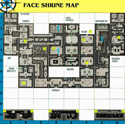 Link's Awakening Level 6: Face Shrine Map