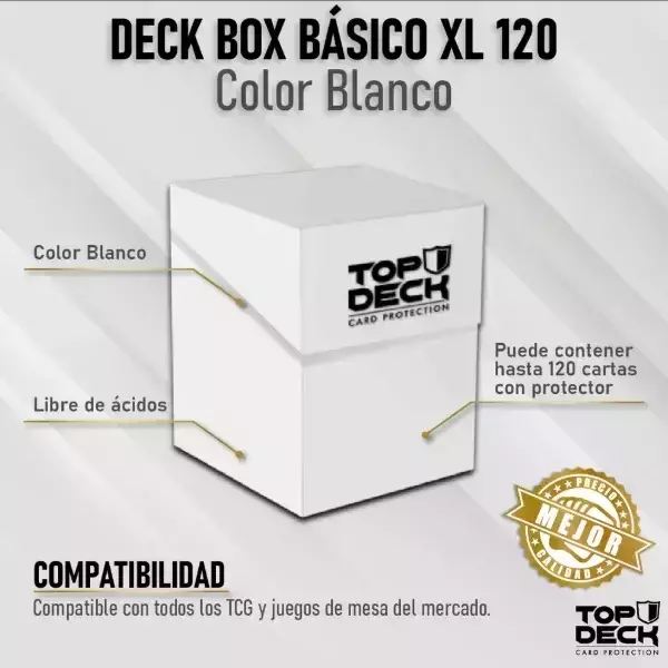 Deckbox 120xl Top Deck Blanco