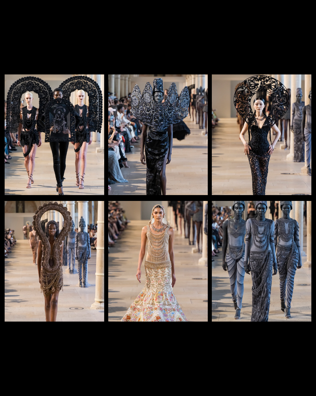A closer look at the temple-inspired detailing behind the collection.