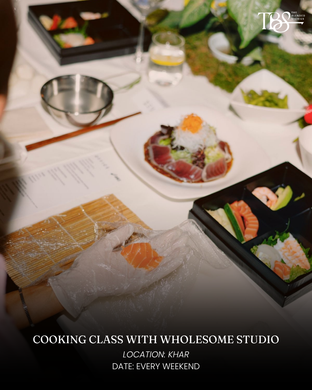 Cooking class with wholesome studio
