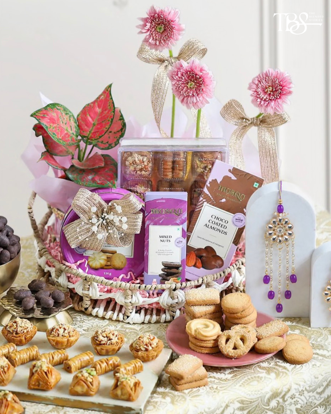 Rakhi Hamper — Interflora A classic Rakhi gesture, thoughtfully put together for a sister who loves a little celebration. Price: Starting at ₹3,200
