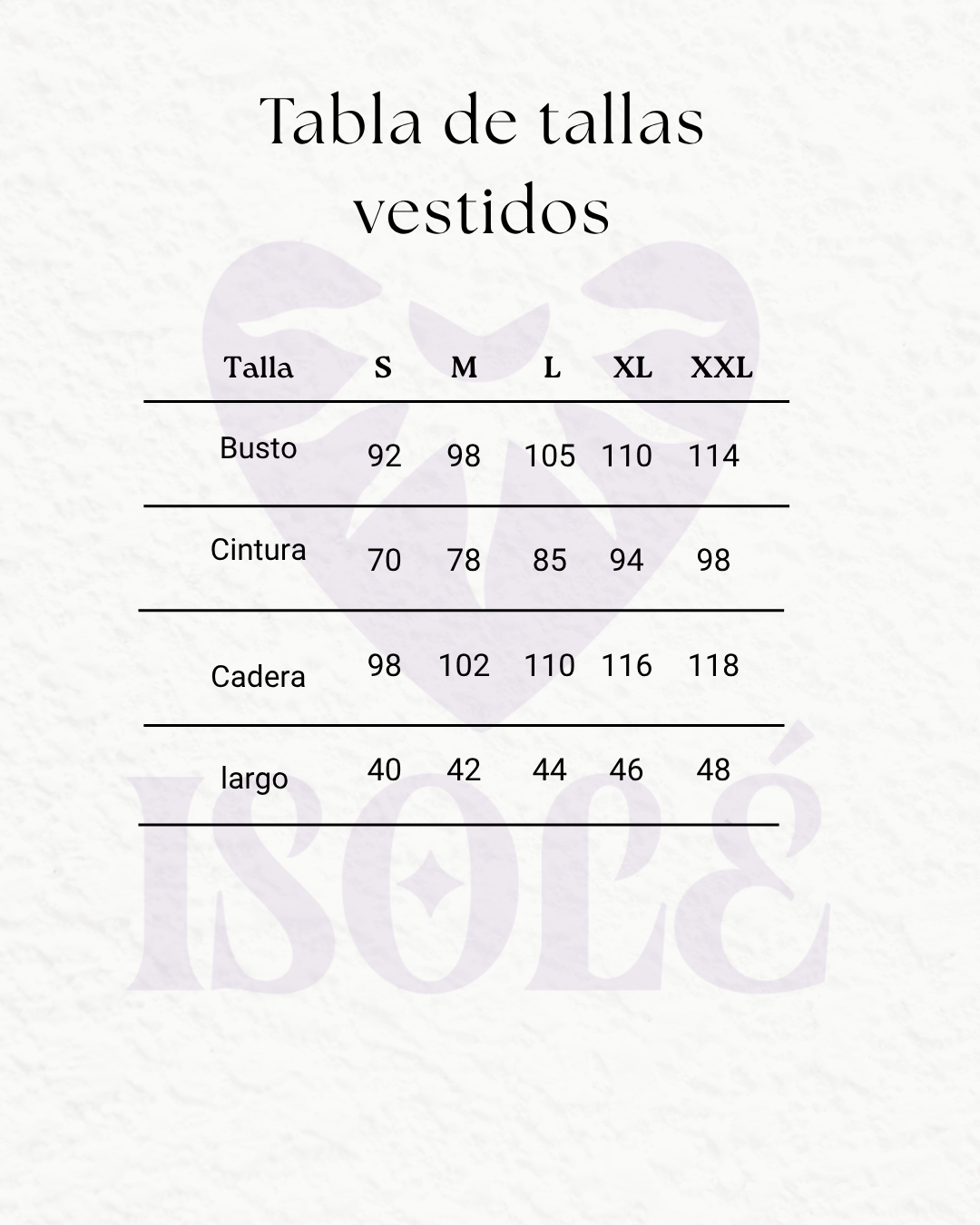 Tabla de tallas - imagen 3