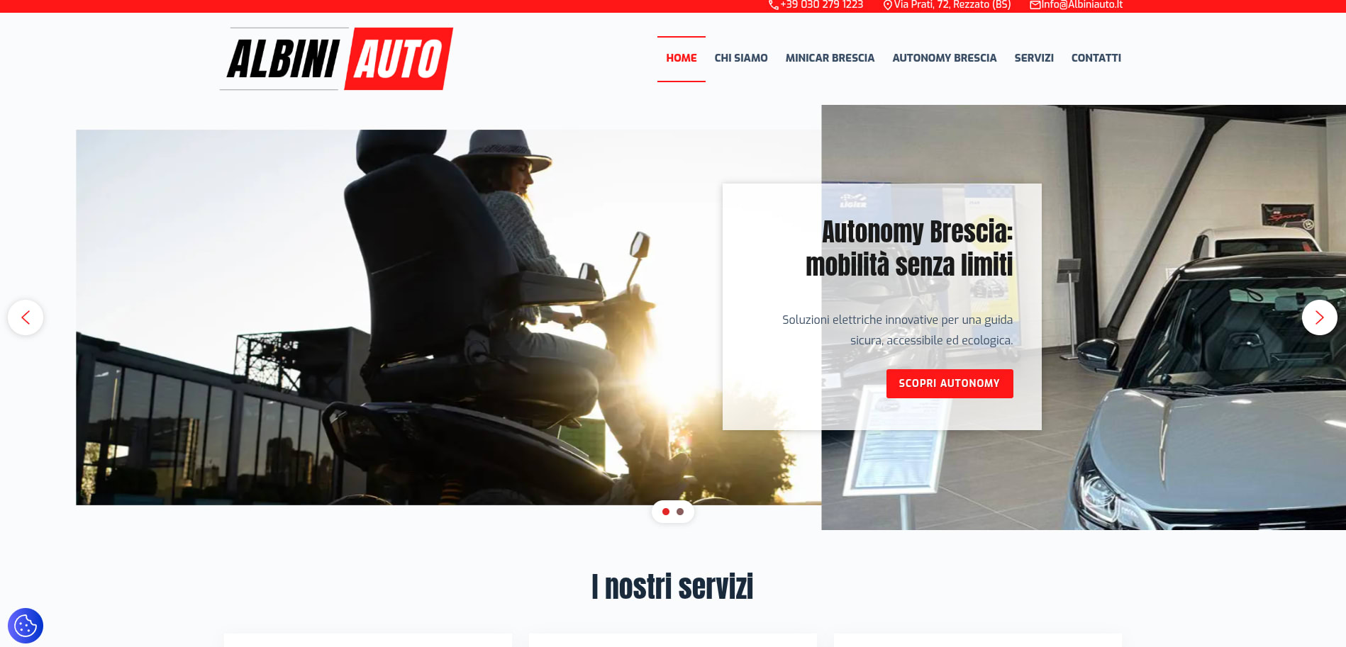 Albini Auto S.r.l. - Website screenshot