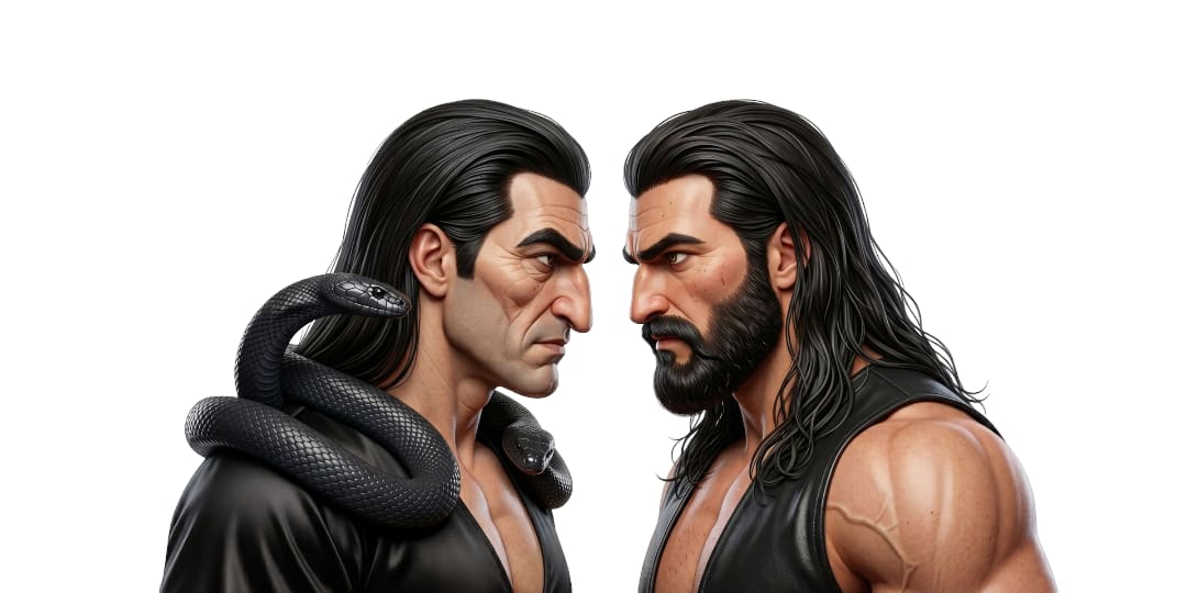 The Clash of Zahak and Kaveh