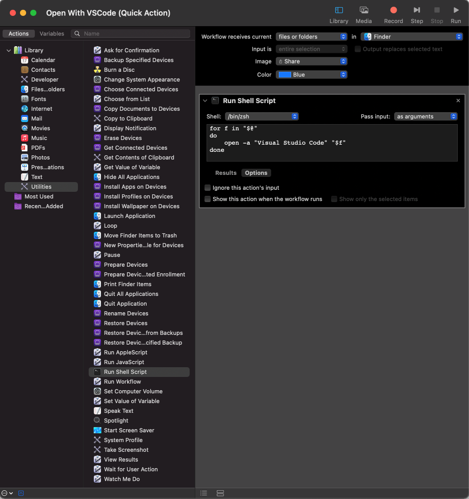 Open with VSCode 配置