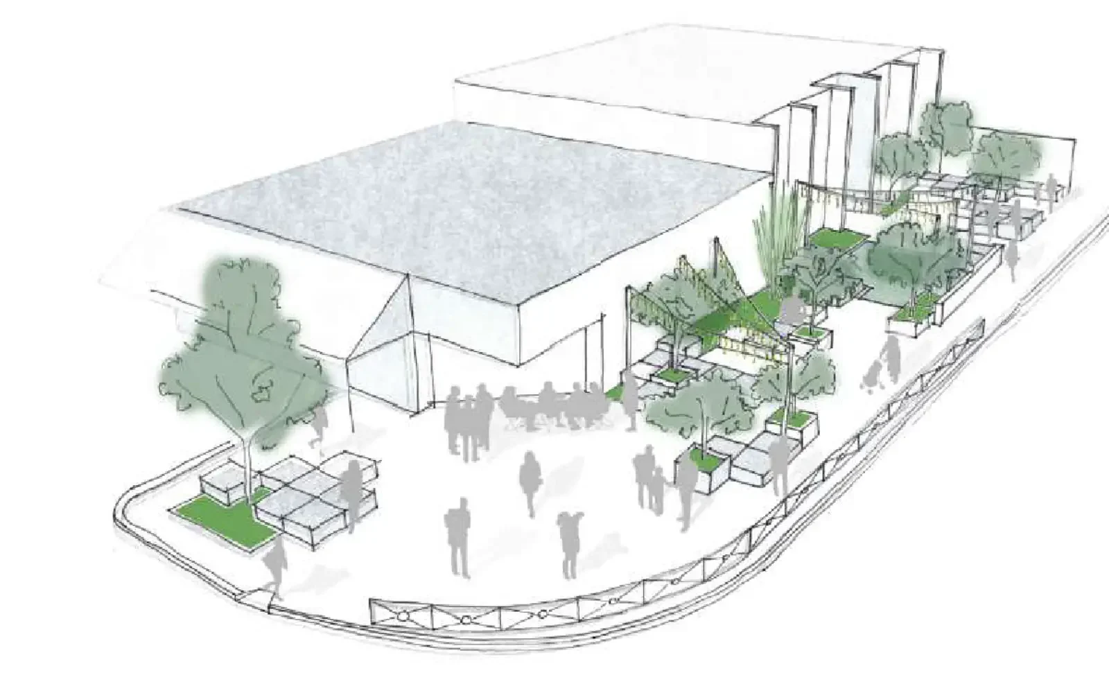 Figure 4: Four Landscape Studio artist impression of 896 (Tirza Court) and 898 Beaufort Street that accompanied the Development Application