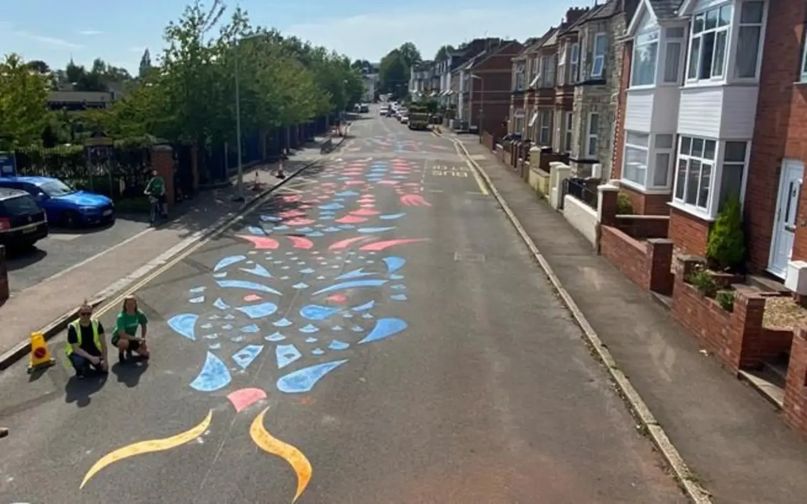 After: Traffic calming dragon