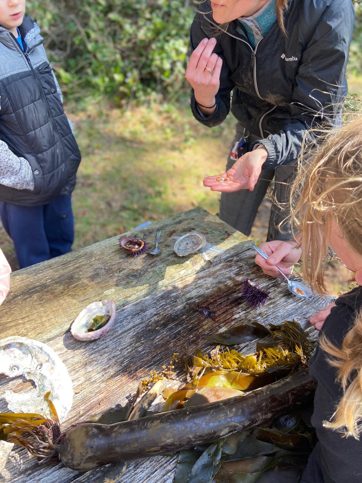 Kokwel youth trying Uni with Sara Hamilton of ORKA!
- Photo by Shelley Estes