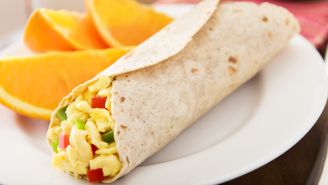 Protein-rich breakfast burrito recipe