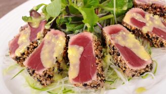 Hawaiian blackened tuna with mango salsa recipe