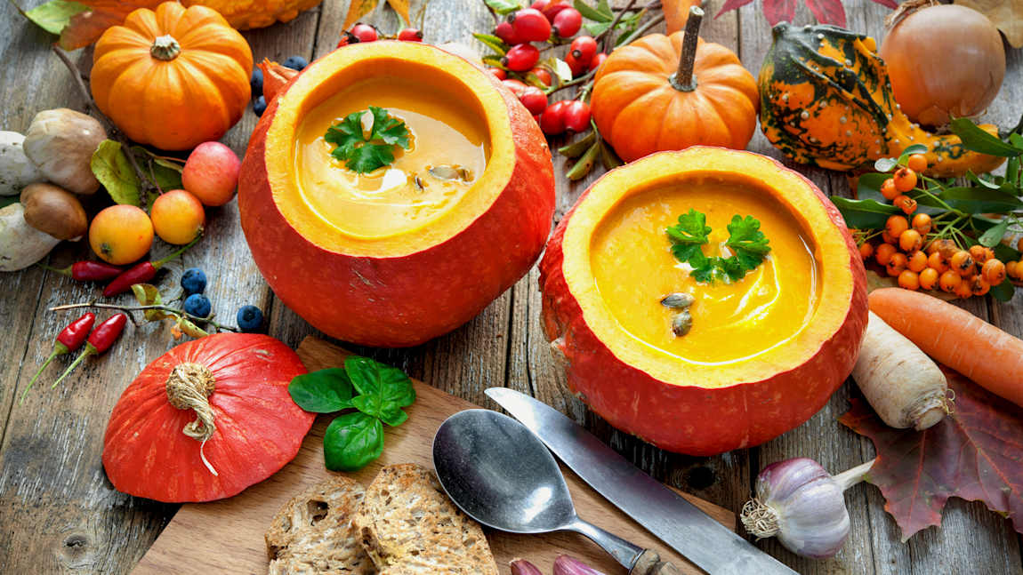 Savory pumpkin soup