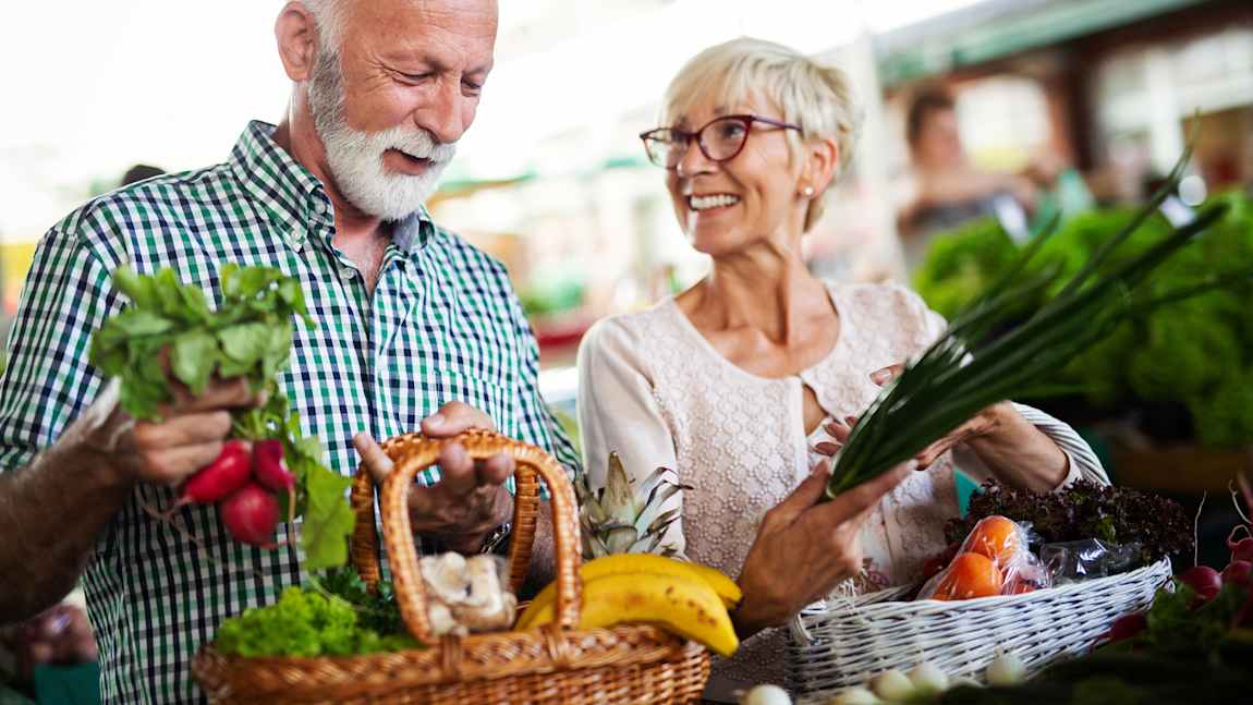 Load up on fruits and vegetables