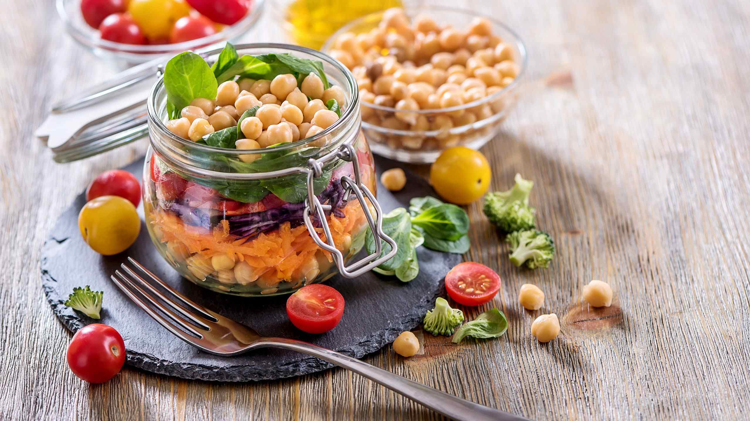 Mason jar salad
