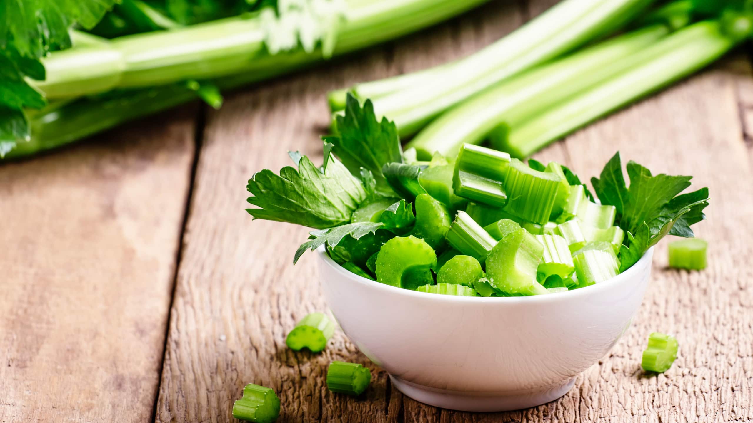 Celery: 95.4 percent water