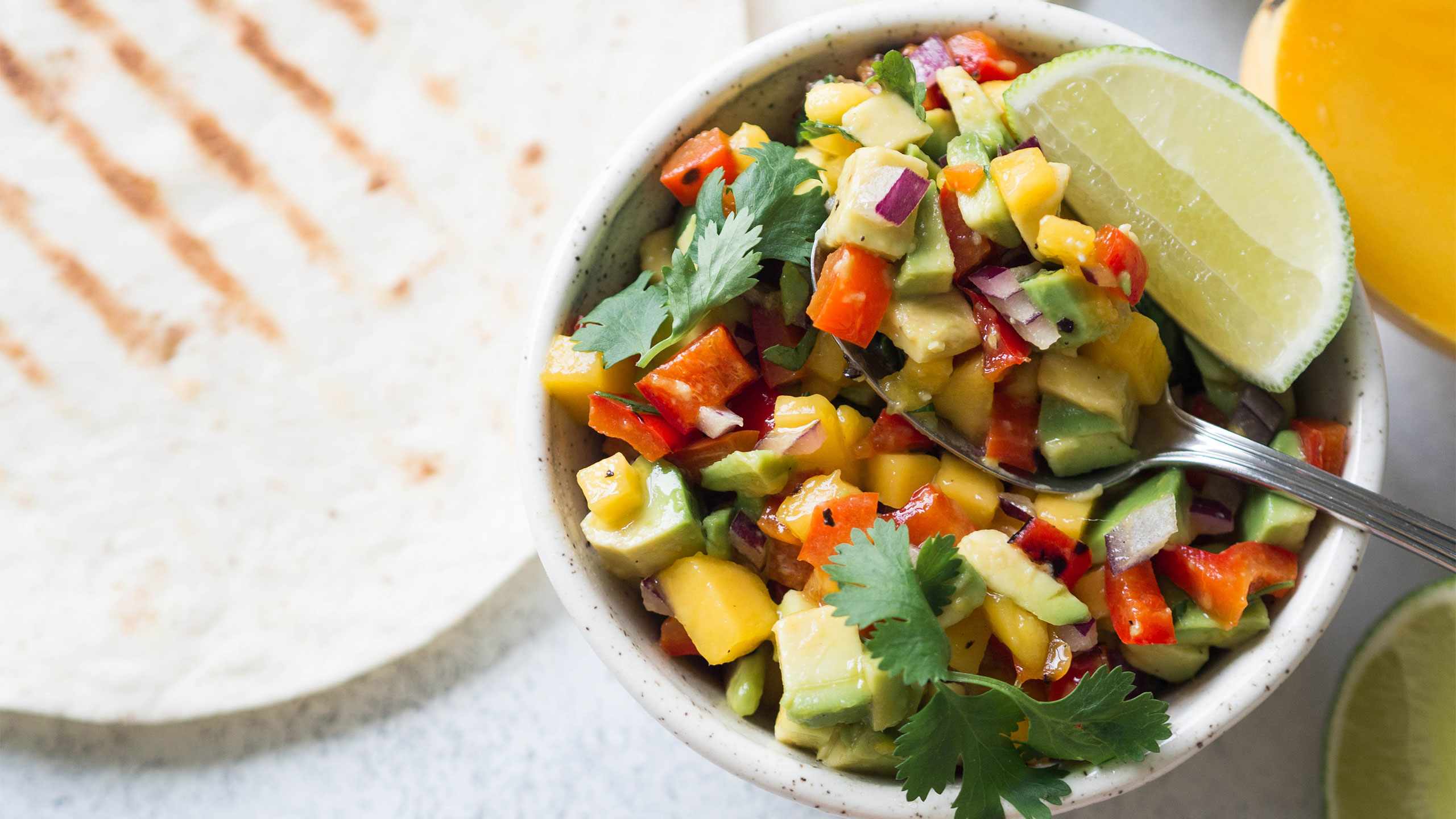 Mango avocado cilantro salsa