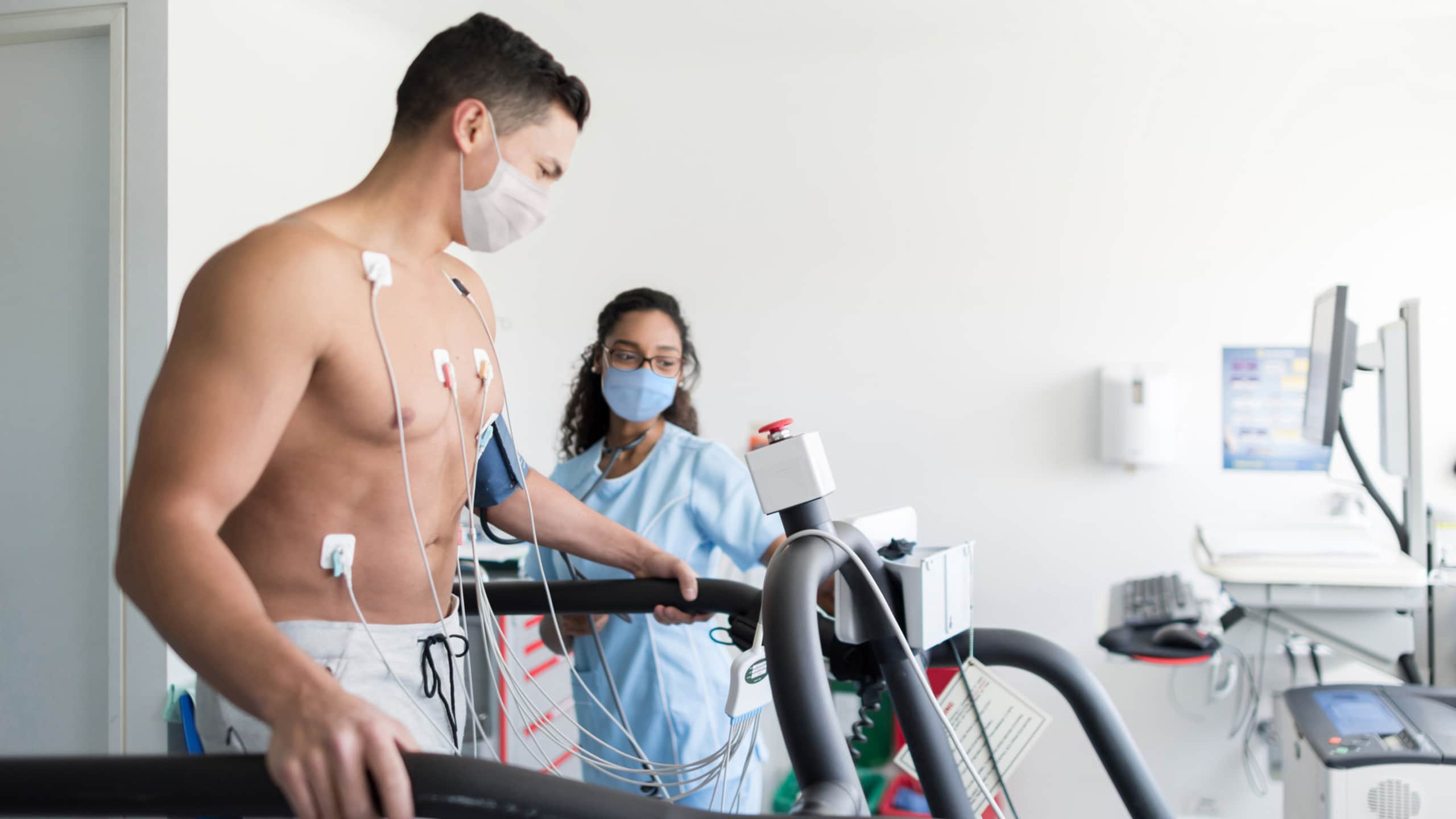 Regular ecgs or stress tests