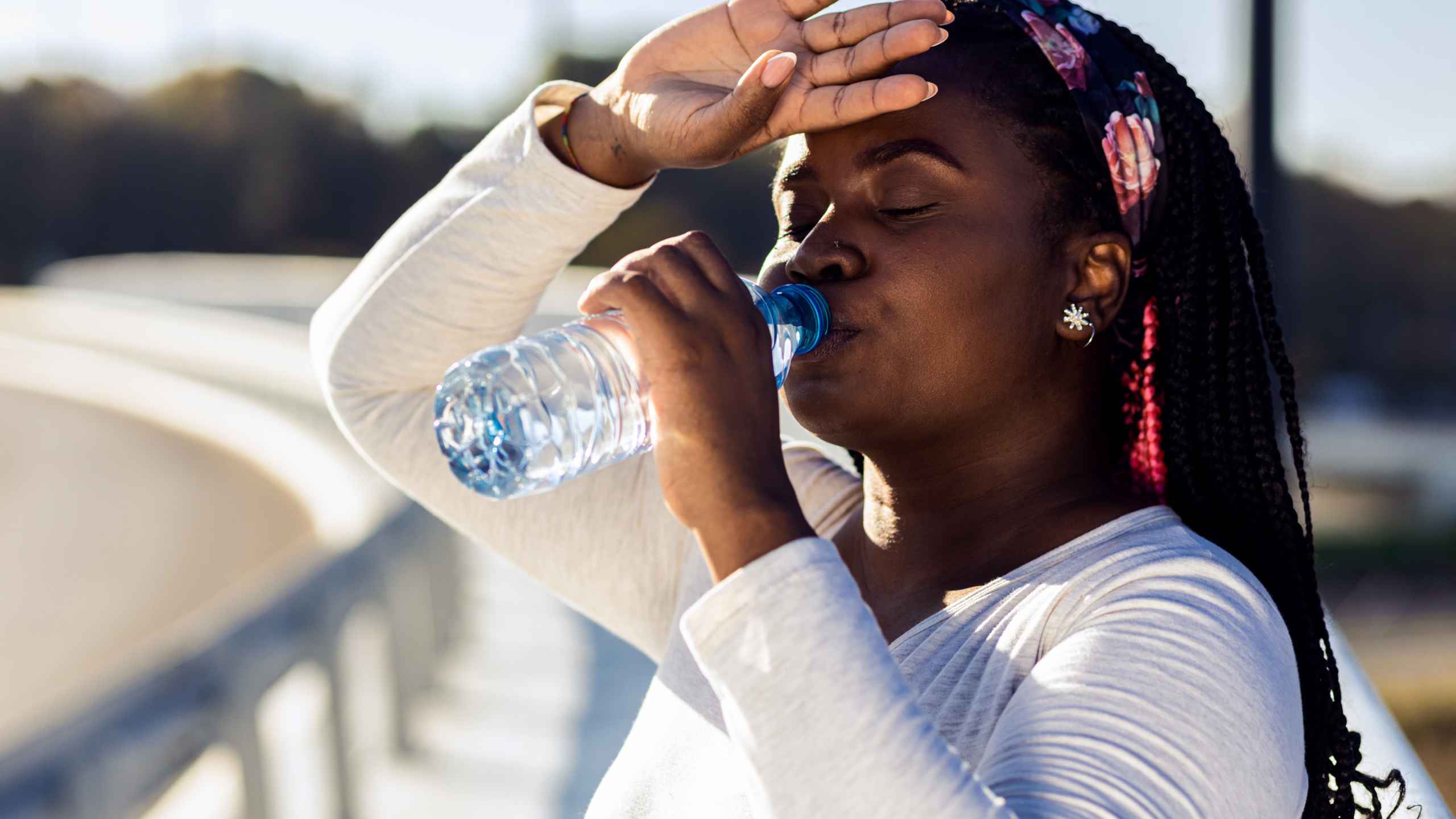Wear clothing that can help keep you cool