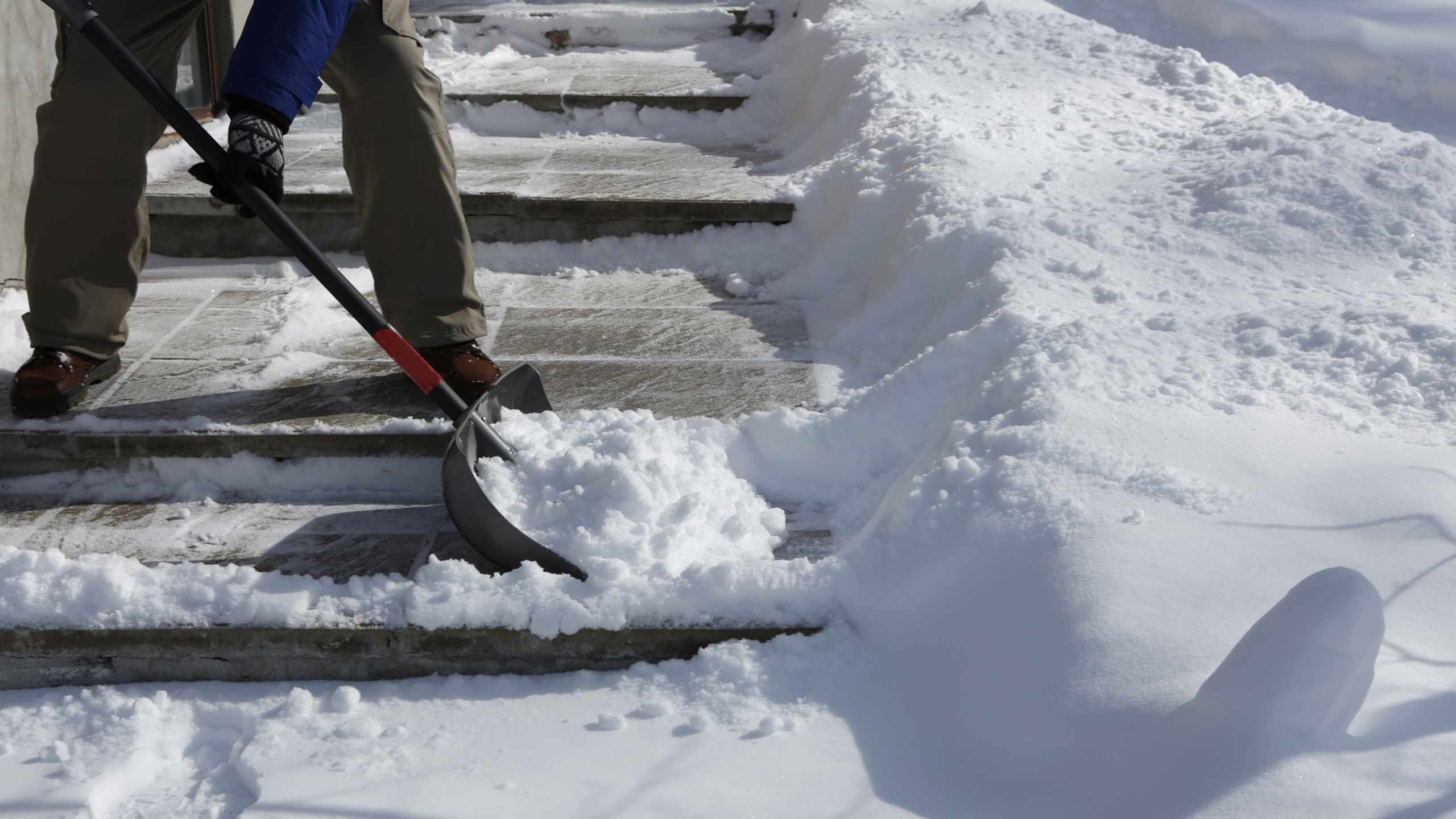 Drop the snow shovel