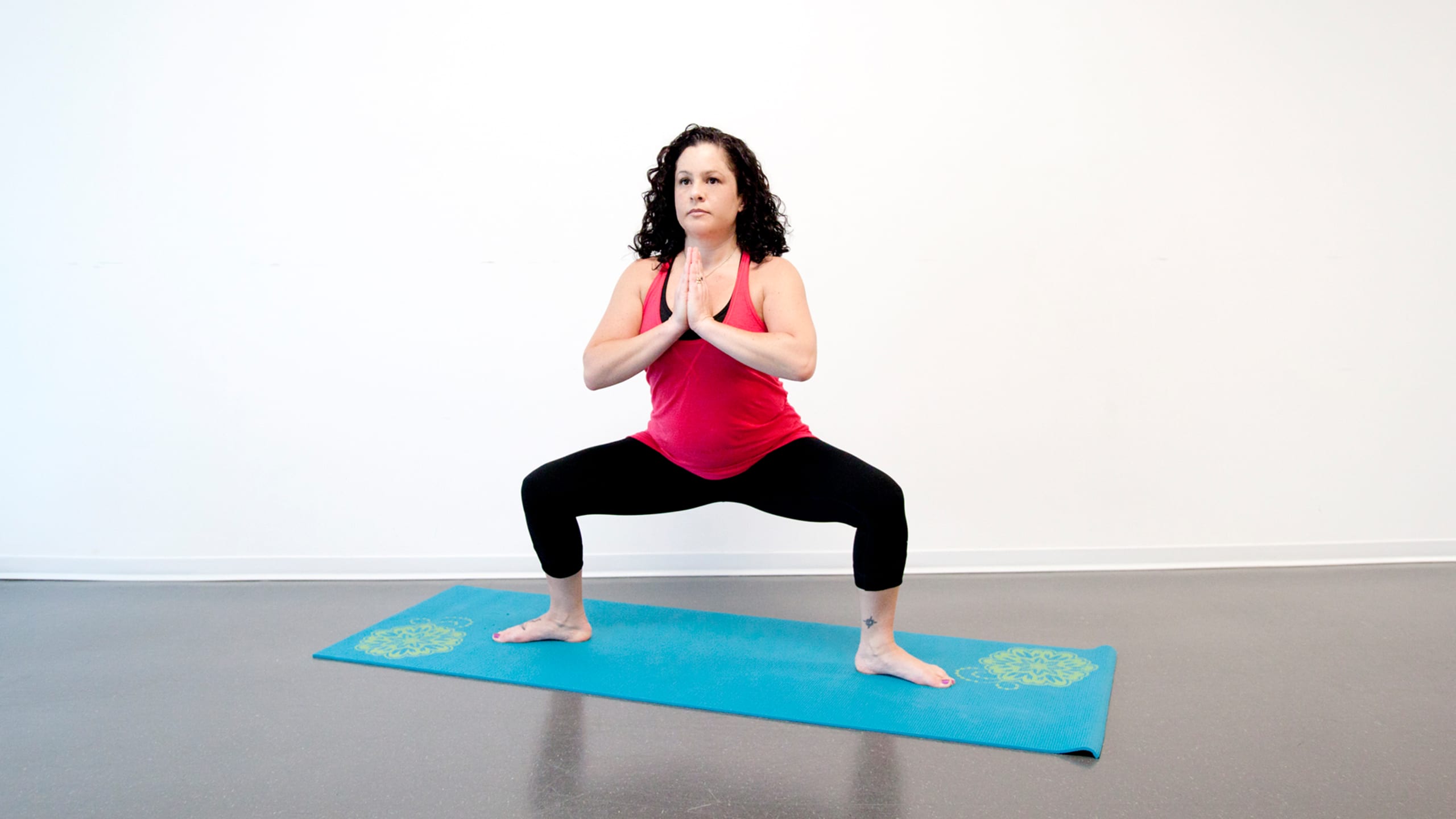 Goddess pose (utkata konasana)