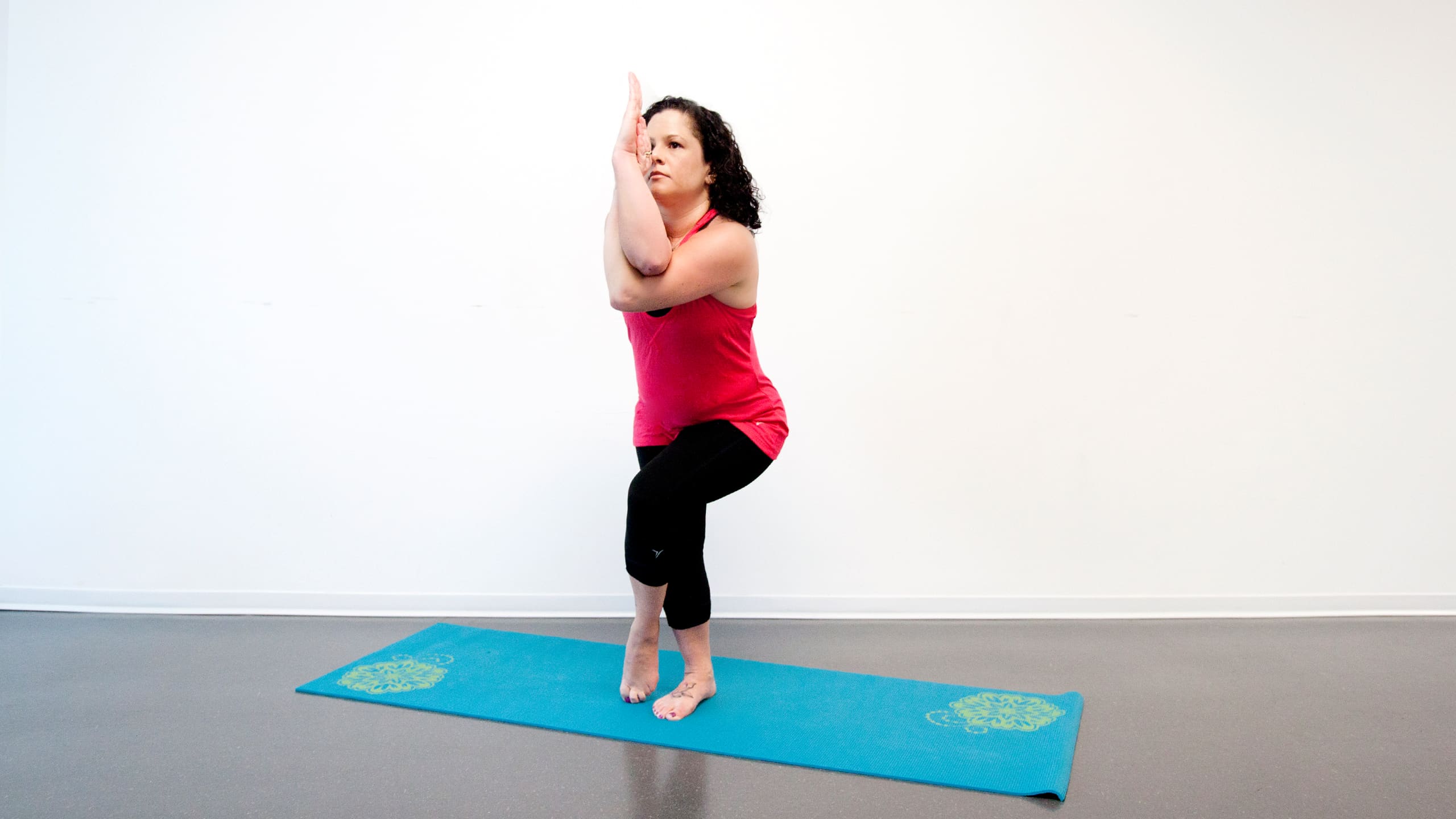 Eagle pose (garudasana)