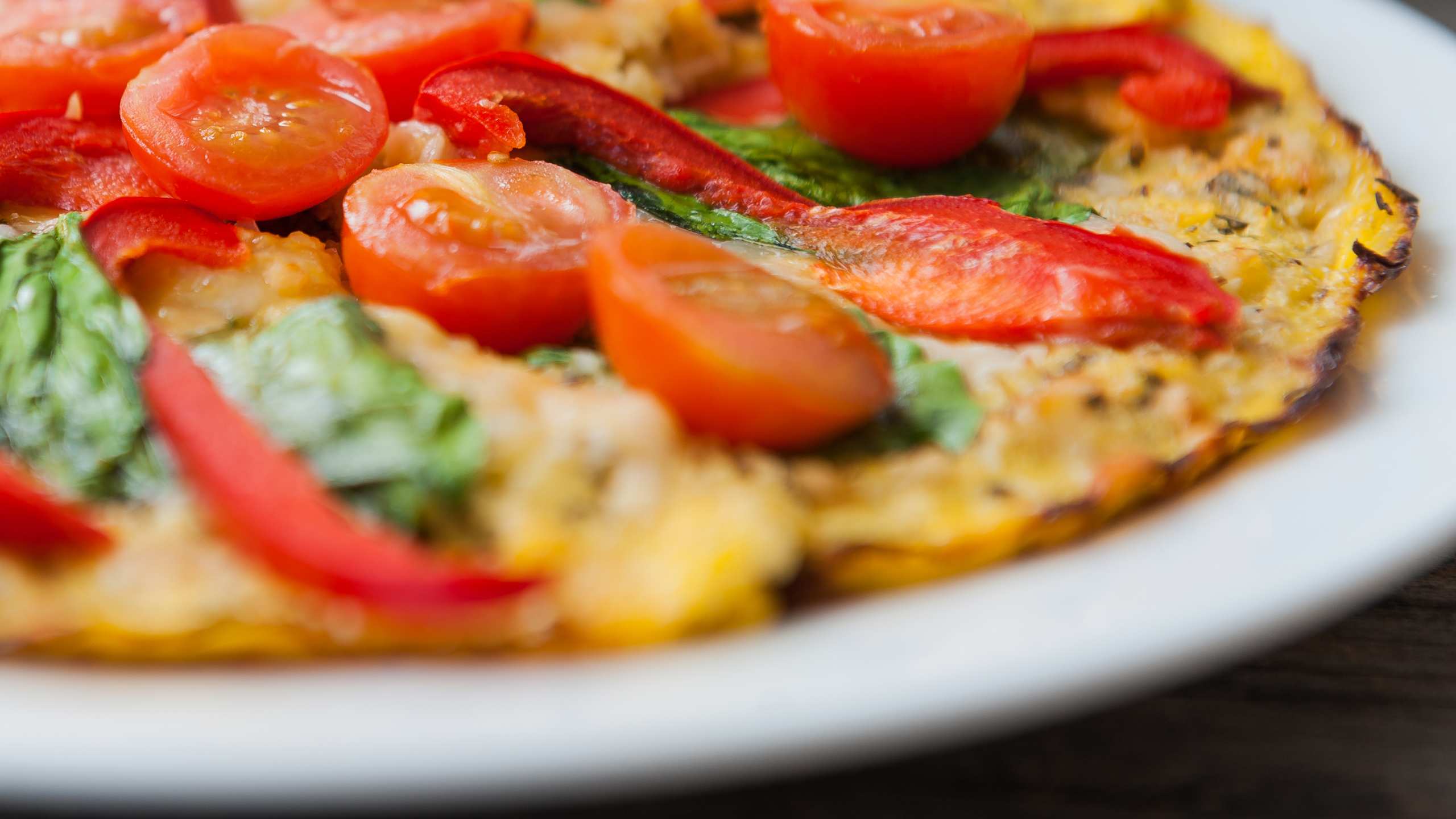 Mediterranean breakfast 'pizza'
