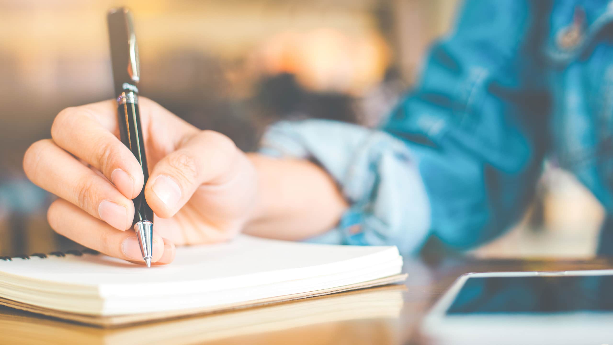 Write down one thing you’re grateful for each day