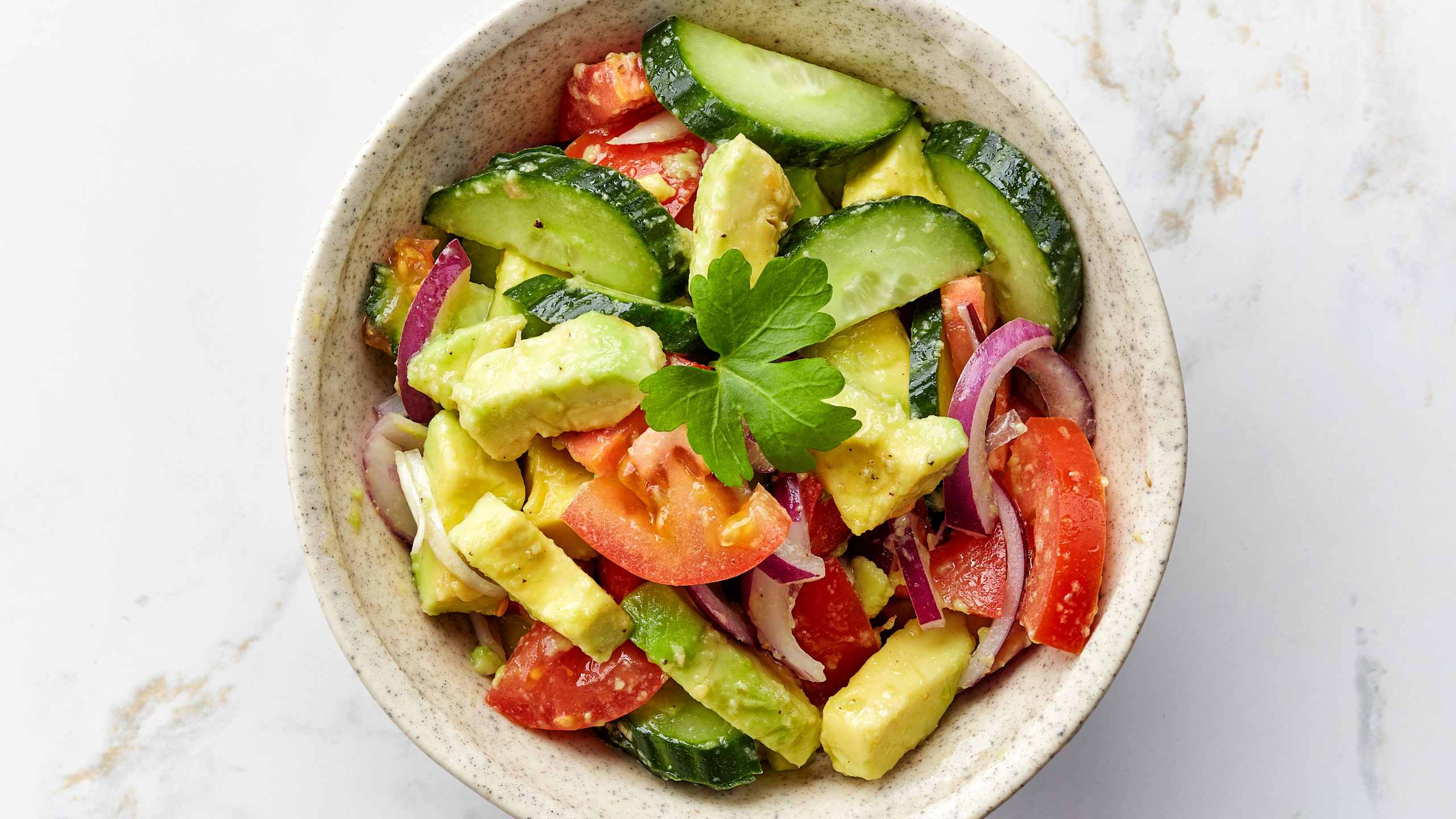 Tomato and avocado salad