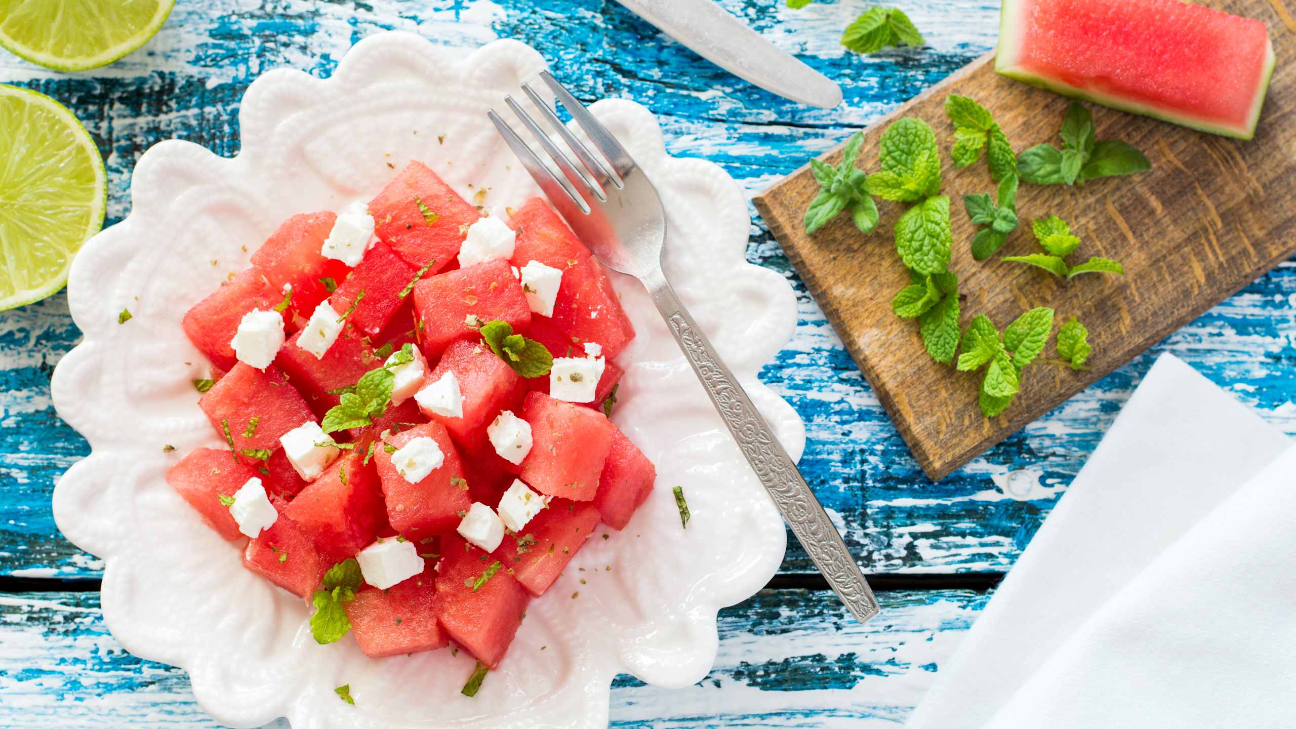 Watermelon and feta summer salad