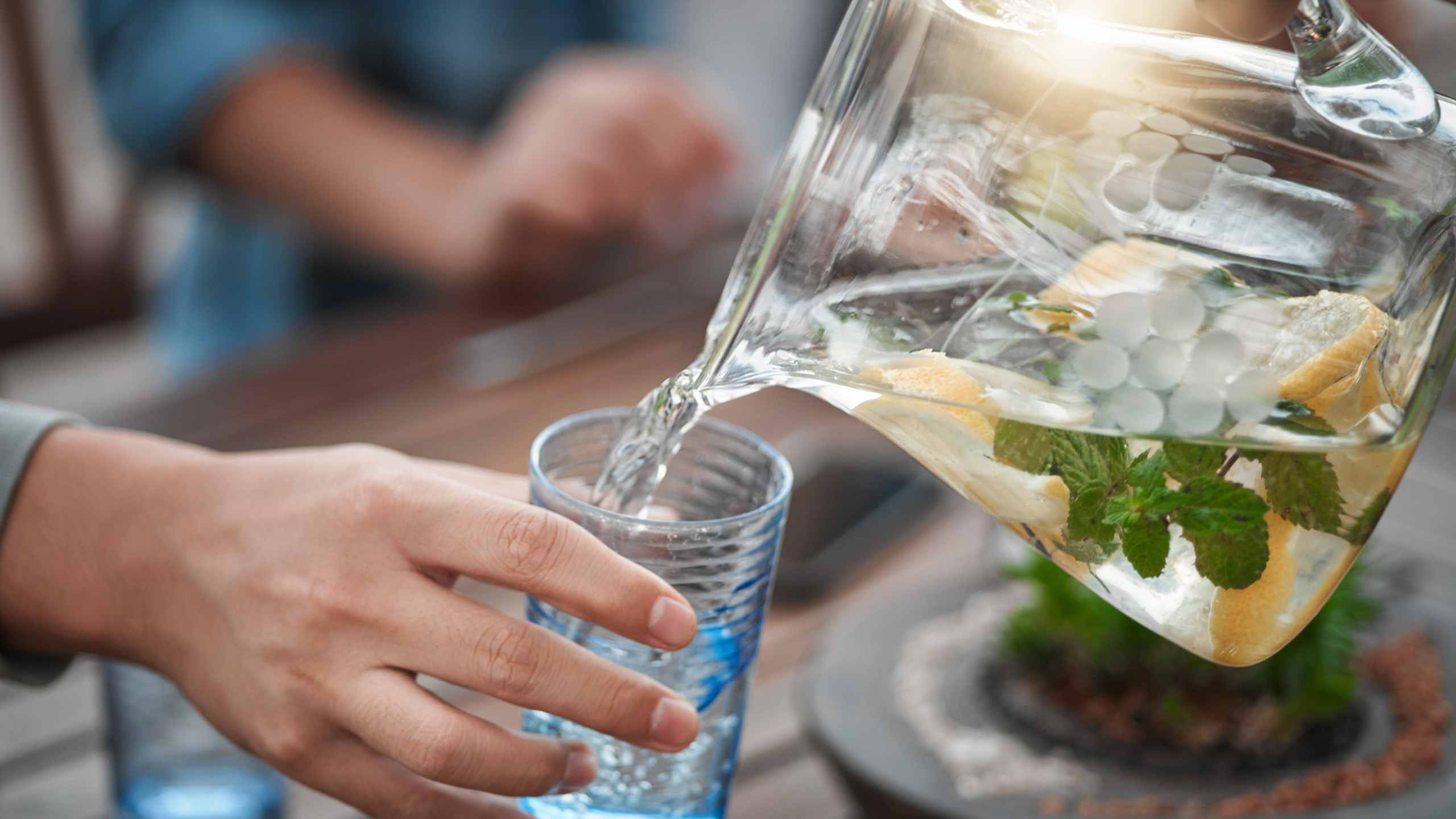 Sip water with every meal and snack