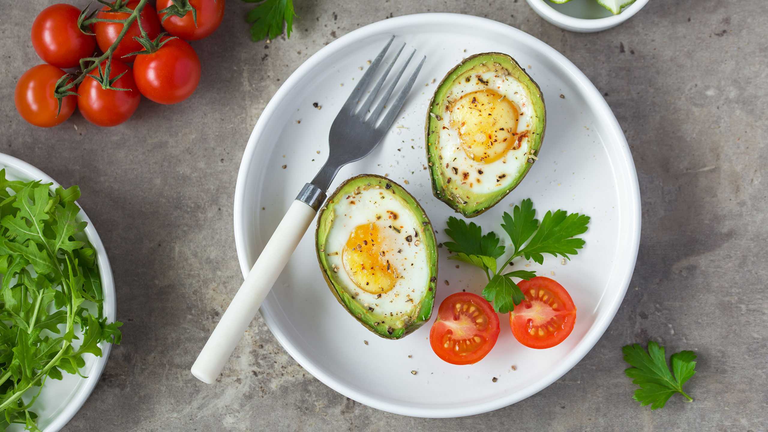 Egg-stuffed avocado
