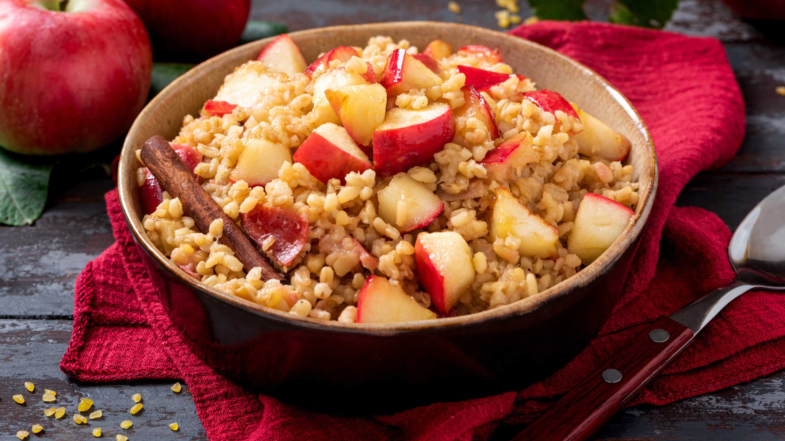 'apple pie' breakfast bulgur