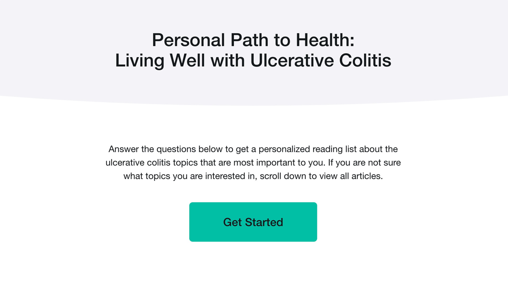 Personal Path to Health: Living Well with Ulcerative Colitis