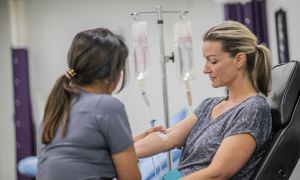 What are the treatment options for iron-deficiency anemia?