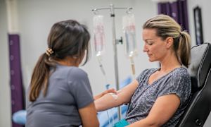 What are the treatment options for iron-deficiency anemia?