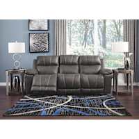 Erlangen Power Reclining Sofa With Power Headrest - Midnight Erlangen Power Reclining Sofa With Power Headrest - Midnight