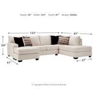 Cambri Exclusive 2 Piece Sectional Snow Right Facing Cambri Exclusive 2 Piece Sectional Ashley Canada