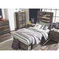 Drystan Panel Bed with 4 Drawer Storage Twin Drystan Panel Bed with 4 Drawer Storage Ashley Canada