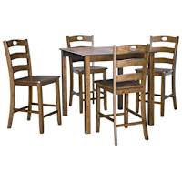 Hazelteen Counter Set Medium Brown 5 Piece Hazelteen Counter Set Ashley Canada