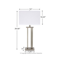 Aniela Table Lamp Pair - Silver Finish 8.50 Aniela Table Lamp Pair - Silver Finish 8.50