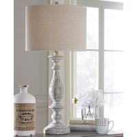 Bernadate Table Lamp Pair - Whitewash 31.38 Bernadate Table Lamp Pair - Whitewash 31.38