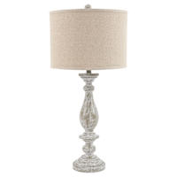 Bernadate Table Lamp Pair - Whitewash 31.38 Bernadate Table Lamp Pair - Whitewash 31.38
