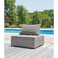 Bree Zee Outdoor Armless Chair with Cushion - Brown Bree Zee Outdoor Armless Chair with Cushion - Brown
